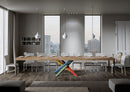 Tavolo Allungabile 140-400x90x77 cm Volantis Premium Quercia Natura Telaio 4B 