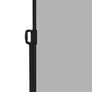 Tenda Laterale Retrattile 400x160 cm con Maniglia in Metallo Alluminio e Poliestere Grigio Chiaro    