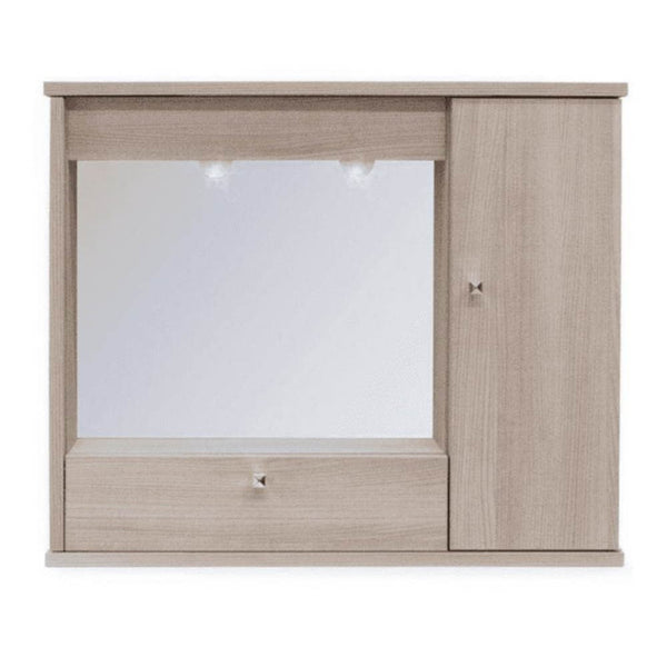 Miroir de salle de bain avec porte et abattant en orme online