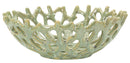 Svuotatasche Coral Ø35x13 cm in Ceramica Verde      
