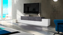 Mobile TV 3 Ante 240x45x51,5 cm Coro Bianco Lucido e Ardesia