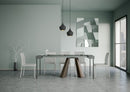 Consolle Allungabile 90-196x40x77 cm in Nobilitato Grigio