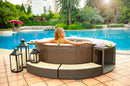 Mobiletto SPA a Giorno per Vasca Idromassaggio Rotonde 60x30x57 cm Grigio