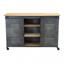 Mobile Gabriel 116x40x77 h cm in Acciaio Grigio