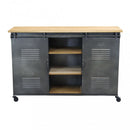 Mobile Gabriel 116x40x77 h cm in Acciaio Grigio