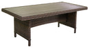 Tavolo da Giardino 199x100x73,5 cm in Polyrattan Baltimora Noce