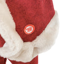 Pupazzo Babbo Natale H90 cm con Luci e Suoni Rosso e Crema