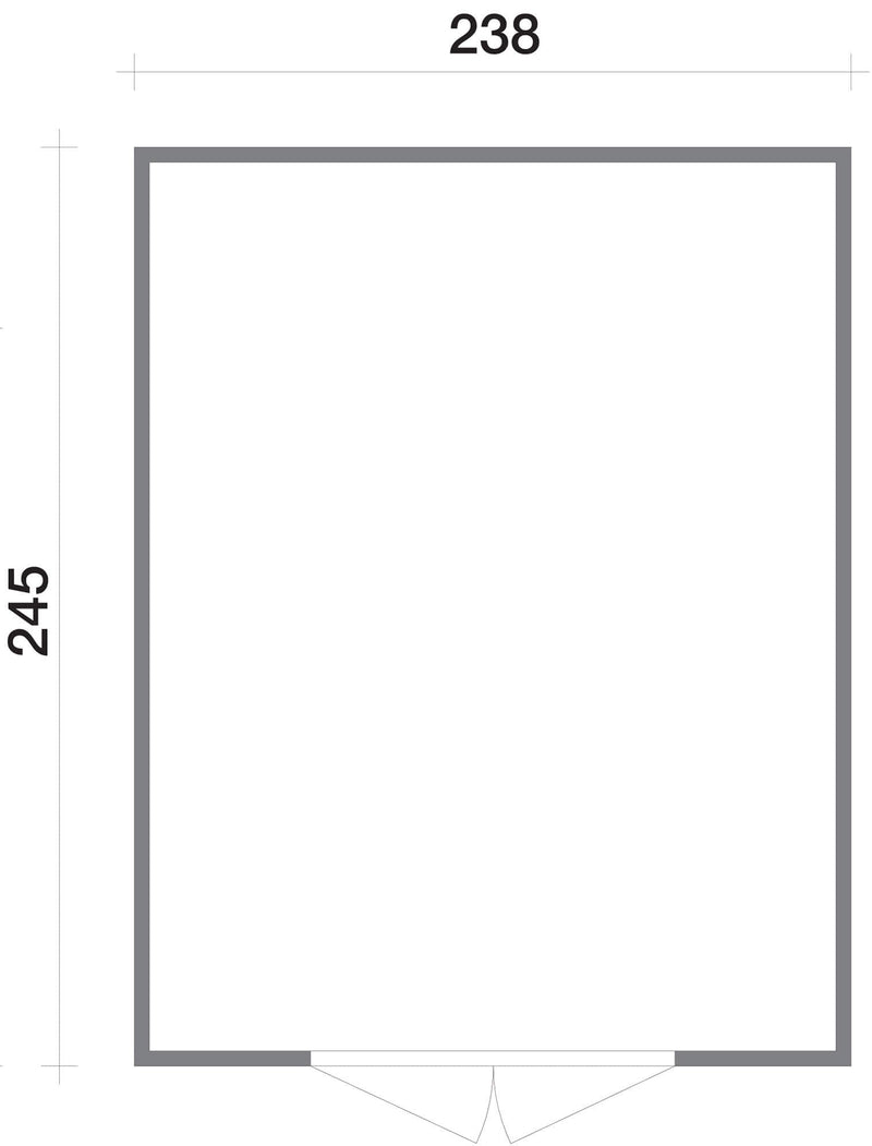 Casette Box da Giardino in Legno Porta Utensili 238x245x214 cm con 2 Porte e Finestre Ecla Azzurra