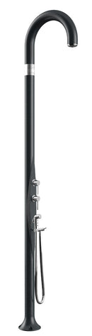 Doccia da Esterno Giardino Miscelatore Deviatore e Doccetta Mobile Arkema Funny Yin Antracite