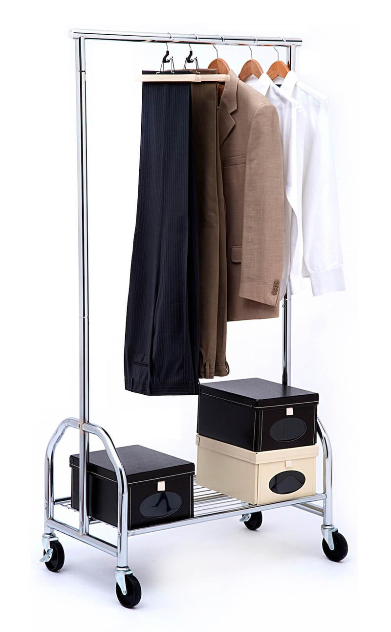 Stender in Metallo Cromato con Portaoggetti Portata 70Kg Tosini AC9003-CR