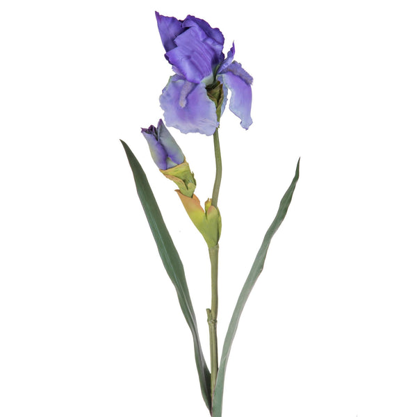 Set 6 Iris Composé de 2 Fleurs Artificielles Hauteur 73 cm Bleu sconto