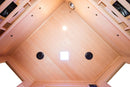 Sauna Finlandese ad Infrarossi 3/4 Posti 150x150 cm H190 in Legno di Abete Apollon 3C