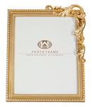 Cornice Fregis 24,5x3,7x30,5 cm in Poliresina e Vetro Oro