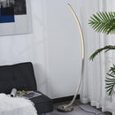 Lampada da Terra ad Arco a LED 3000K 50x23x149 cm in Acciaio e Allumino  Argento