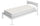 Surmatelas matelassé rembourré en fibre de lin avec élastiques gris clair Différentes tailles