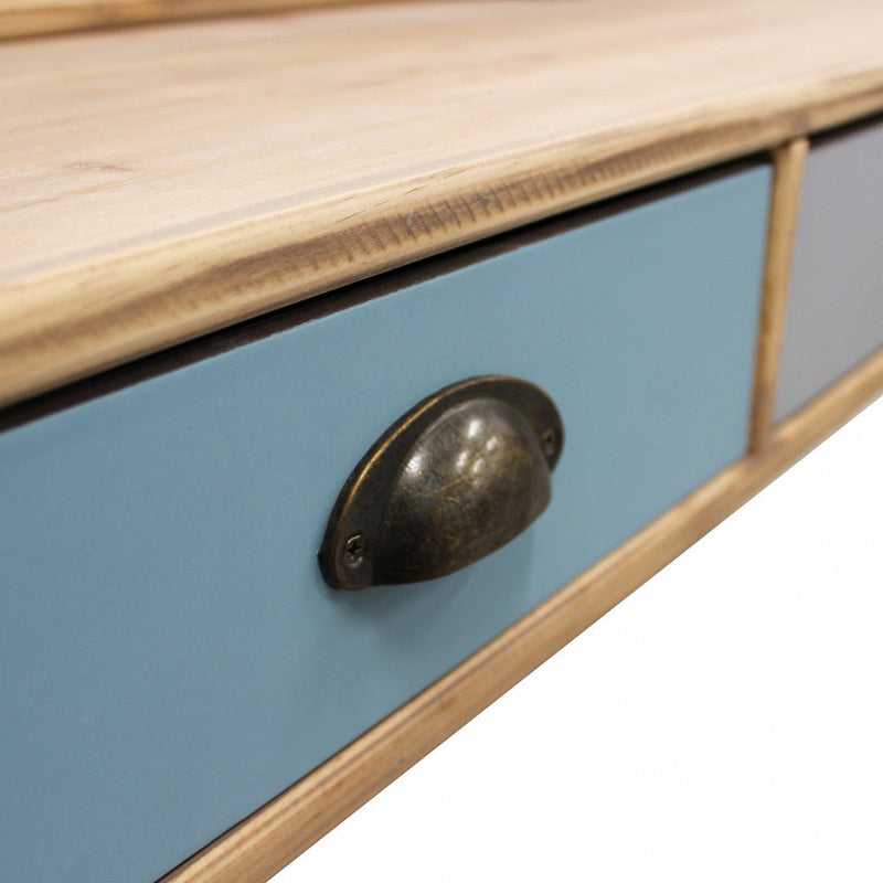 Scrivania Ajax 120x50x79 h cm in Legno Multicolor