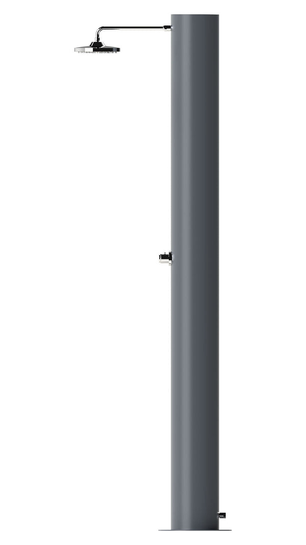 acquista Doccia Solare da Giardino 70 L Soffione Eco Rain e Miscelatore Temporizzato Arno TA Grigio Ardesia