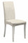 Lot de 2 housses de chaise avec dossier élastiqué en polyester crème Leslie