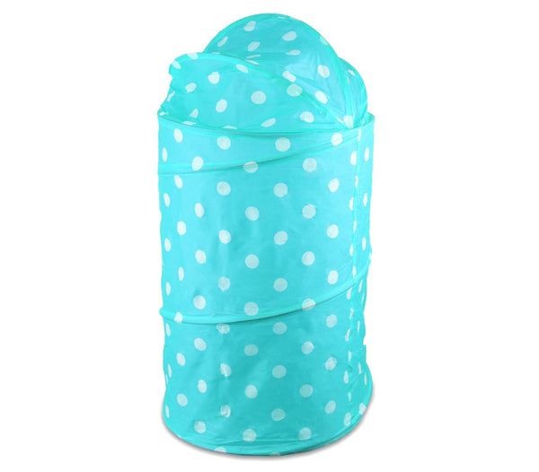 acquista Panier à linge ou jouet pliable 40x80 cm avec ressort Bleu clair