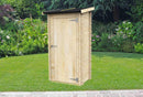 Casetta Box da Giardino per Attrezzi 94x64 cm con Porta Singola Cieca in Legno Naturale