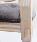 Poltrona Constance in Ecopelle Nera 55x46x96 h cm in Similpelle Nero