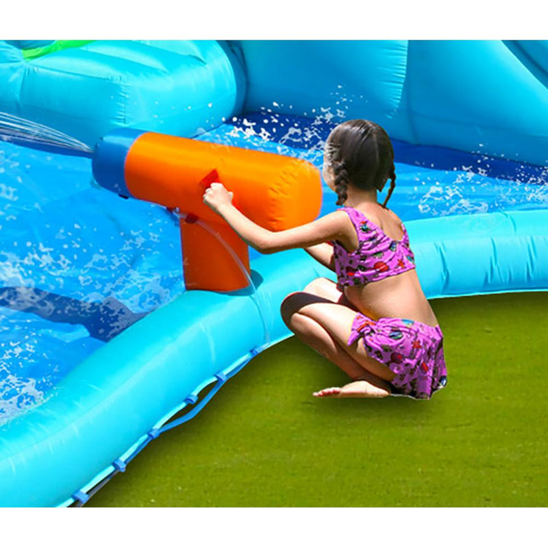 Castello Giostra Gonfiabile Mr. Coccodrillo con Pompa Inclusa Happy Hop