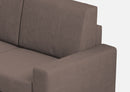 Divano Angolare 5 Posti 246x246x85 cm Sakar in Tessuto Talpa