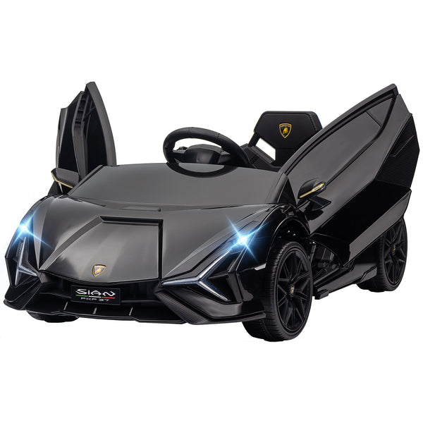 acquista Macchina Elettrica per Bambini Licenza Ufficiale Lamborghini Sian 12V con Telecomando Nero