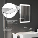 Specchio Bagno con LED a 3 Temperature e Interruttore Touch 70x50 cm Antiappannamento 