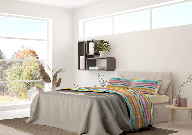 Set Lenzuola con Stampa Sopra Sotto e Federe Fez Varie Misure