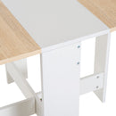 Tavolo Pieghevole Salvaspazio Bianco Rovere 103x76x73.5 cm 
