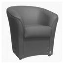 Poltrona Adda 75x66x76 cm in Similpelle grigio