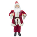 Pupazzo Babbo Natale H50 cm con Minilucciole Rosso e Crema