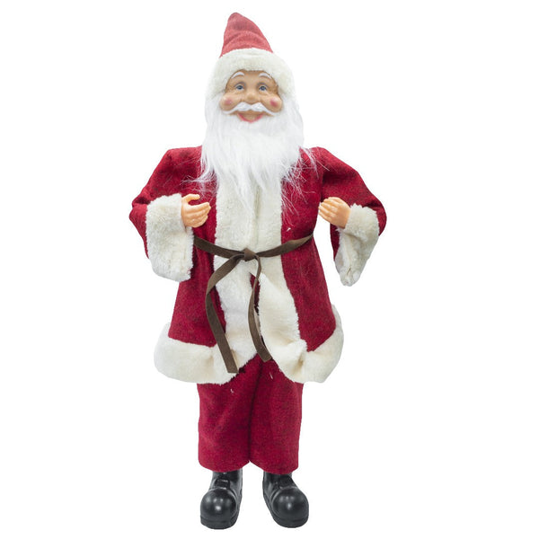 sconto Marionnette Père Noël H50 cm avec Mini Lucioles Rouge et Crème