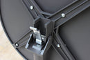 Tavolo Vega Ø60x74 h cm in Acciaio Grigio scuro