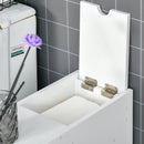 Mobiletto a Colonna da Bagno Bianco 17x48x58 cm 