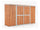 Jardinière en tôle d'acier porte-outils 307x100x192 cm Enaudi Legno