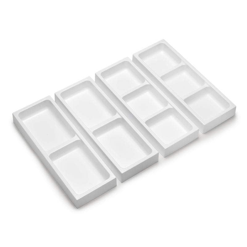 Set Organizer per Cassetti da Bagno Laterali in Plastica Emuca Tidy Grigio Antracite