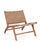 Poltrona Soggiorno 65x79x69 cm Caroline in Pelle Tortora
