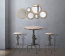 Specchio Ingranaggio 137x3x73,50 cm MDF Naturale