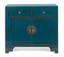 Credenza 2 Ante 2 Cassetti 91x43x84h cm Jinan Blu 