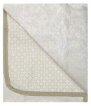 Copridivano con Copri Braccioli in Poliestere e Cotone Panna Varie Misure