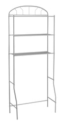 Scaffale Sopra Lavatrice Salvaspazio 69x32x170 cm in Metallo Bianco