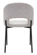 Set 2 Sedie Helsinki 51x80x53 cm in Tessuto Grigio/Nero