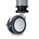 Gambe Regolabili con Rotella e Freno Ø60 mm Imballo 1 Pezzo Verniciato Alluminio Acciaio Emuca