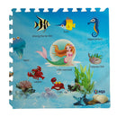 Tappeto Puzzle per Bambini 4 Pezzi 60x60 cm Oceano
