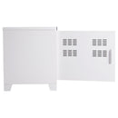 Armadietto in Acciaio con 2 Ante Bianco 100x40x48,5 cm 