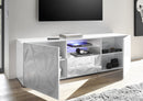 Mobile Porta TV 2 Ante 180x42x57 cm in Legno TFT Praga Bianco Lucido
