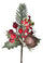 Set 12 Médiators avec cloche H22 cm Rouge