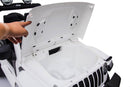 Macchina Elettrica per Bambini 12V 2 Posti con Licenza Jeep Wrangler Rubicon Bianca